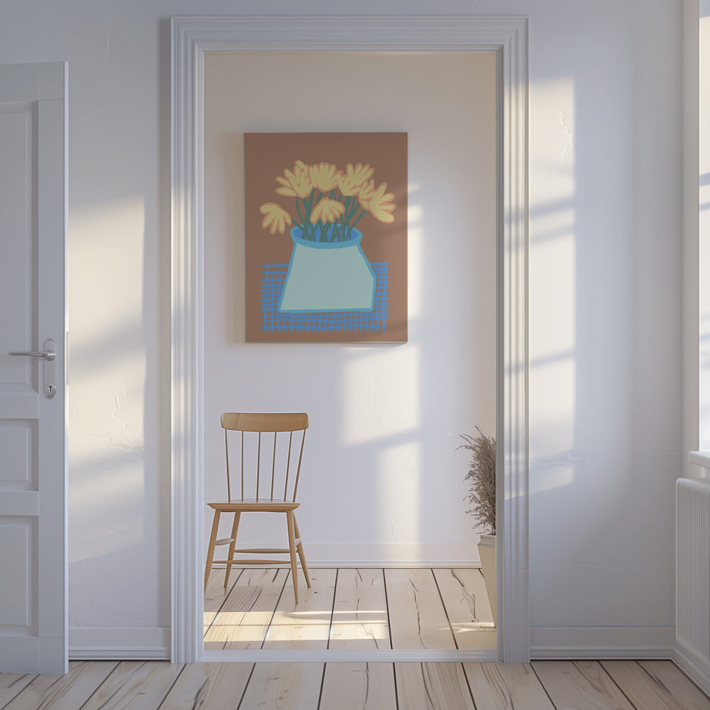 Daisies in vase | Canvas