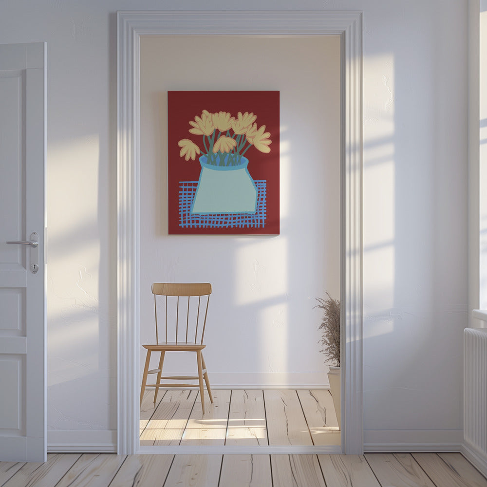 Daisies in vase | Canvas