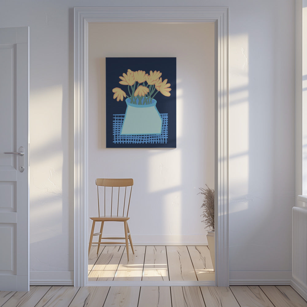 Daisies in vase | Canvas