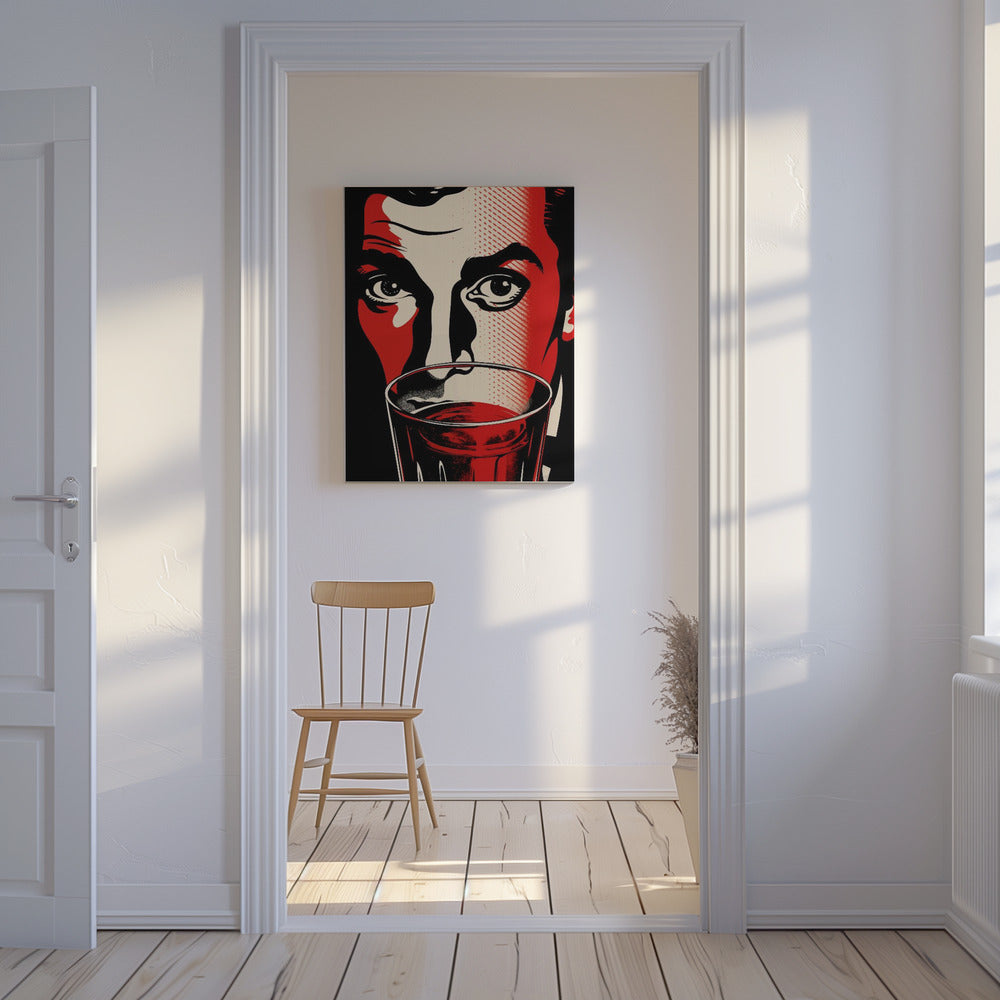 A Man with Intense Eyes | Canvas