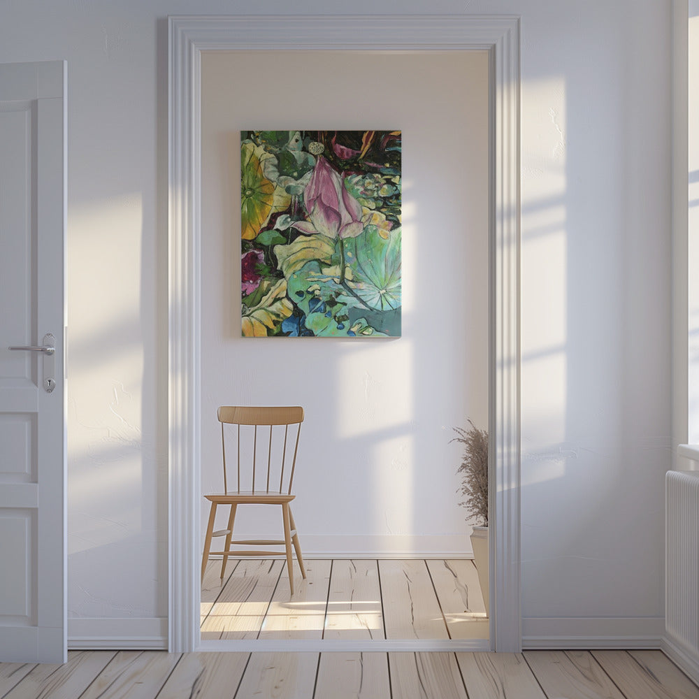 Lush Lotus Pond | Canvas