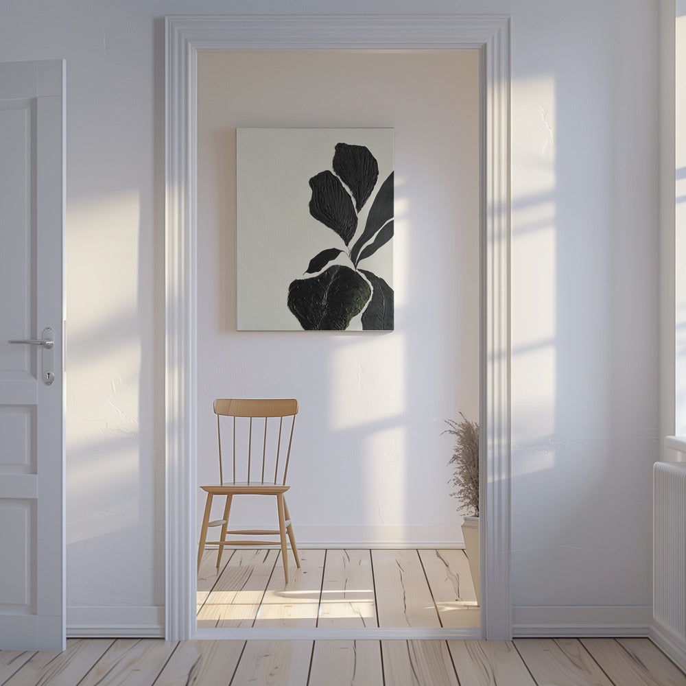 Textured Leaf Elegance | Canvas