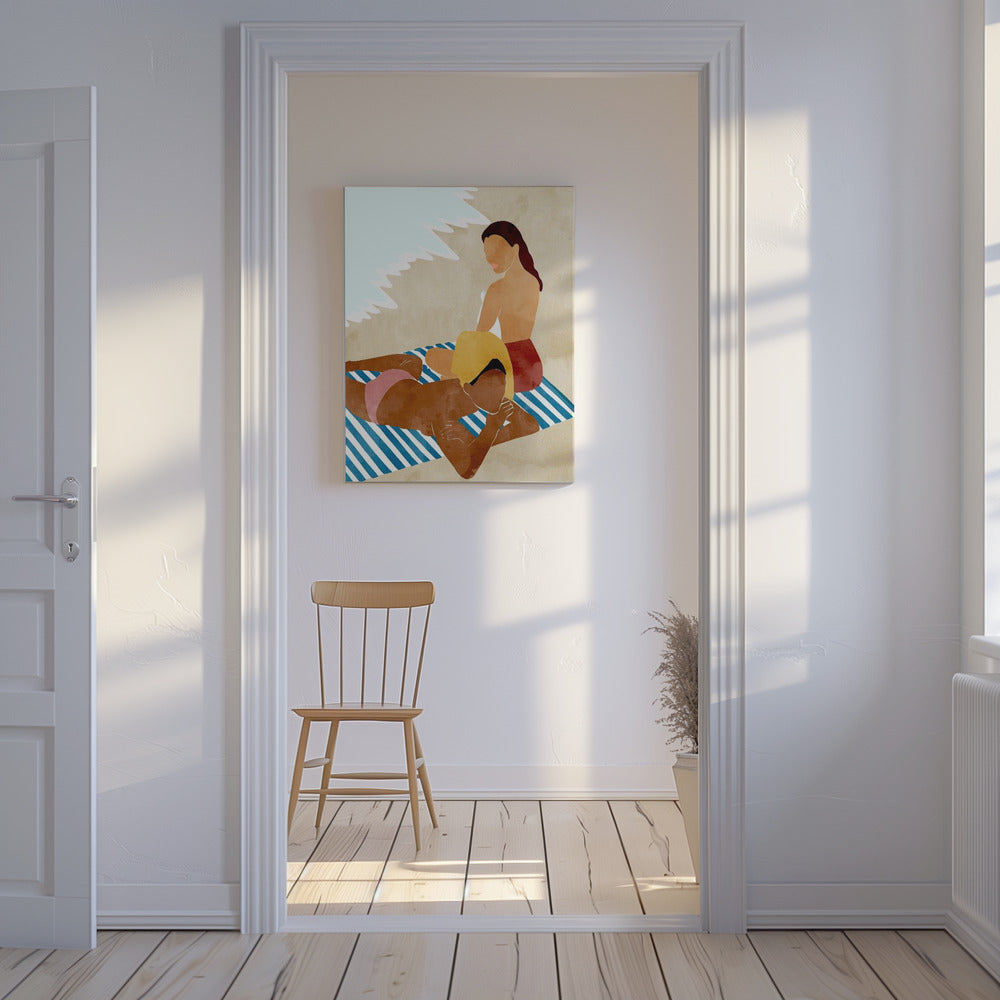 Minimalist Beach Scene | Canvas