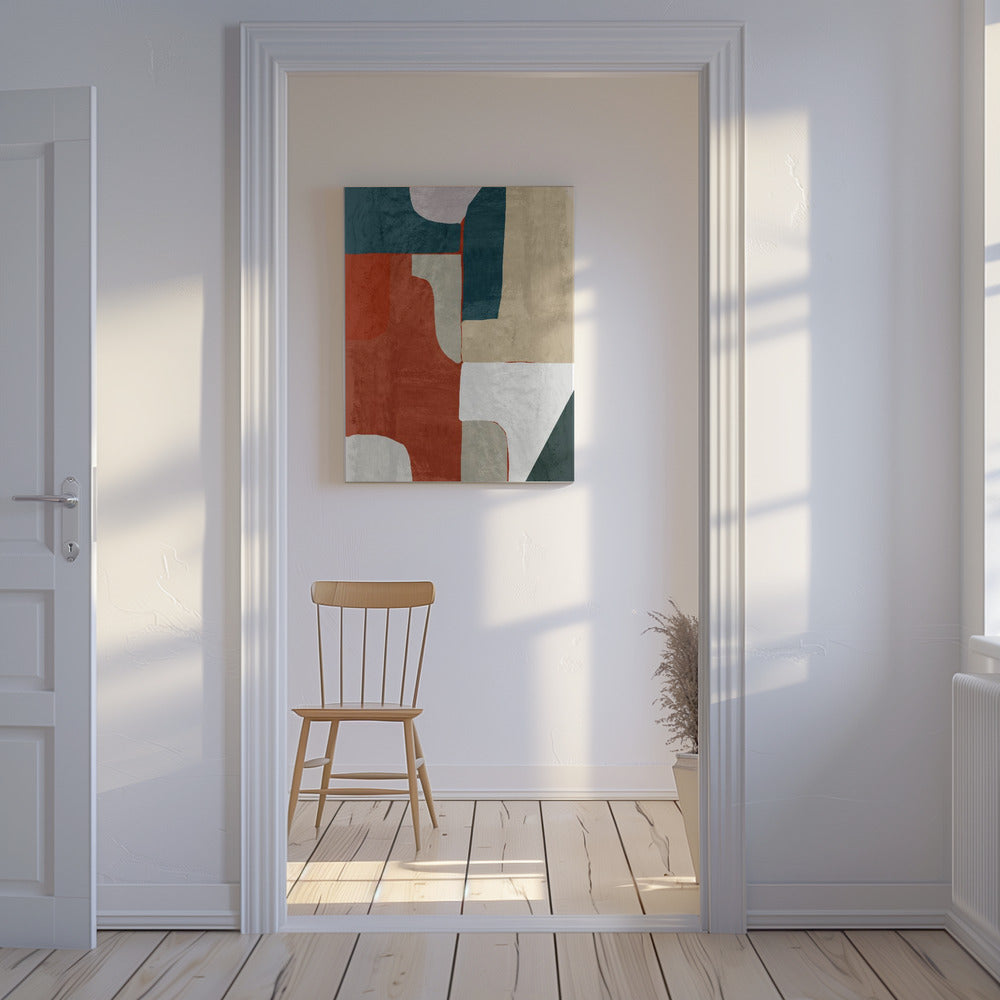 Earth and Tide Interlock | Canvas