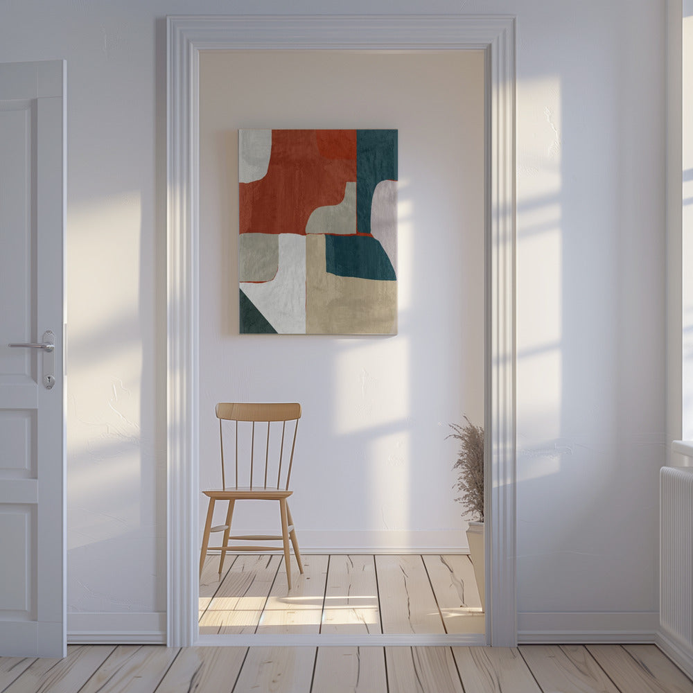 Earth and Tide Interlock | Canvas