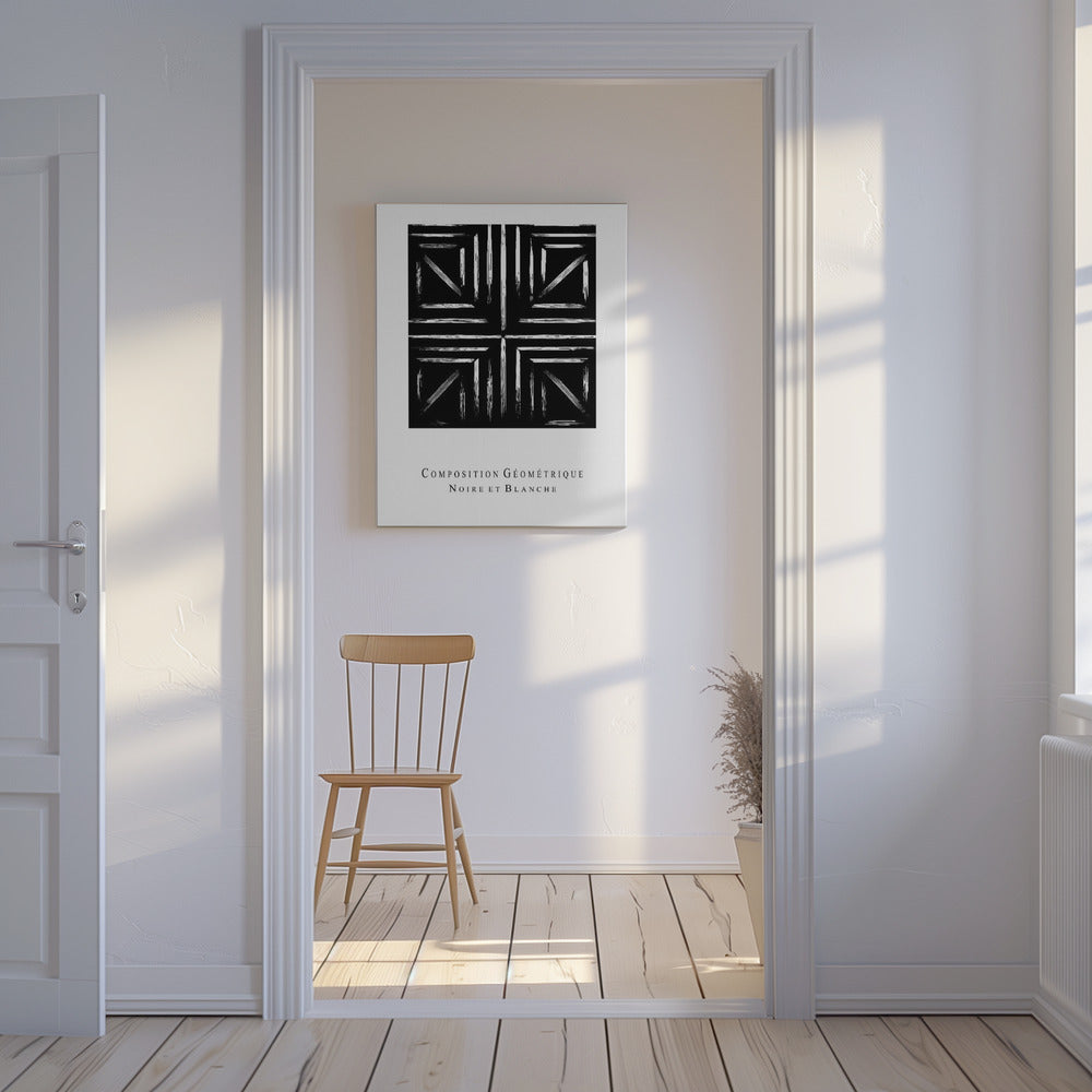 Monochrome Geometry | Canvas