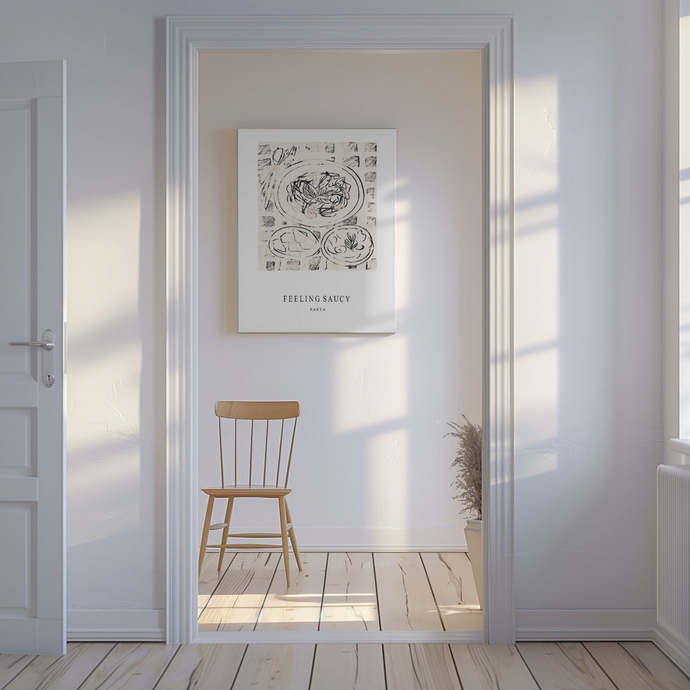 Illustration Of A Pasta Dish | Canvas