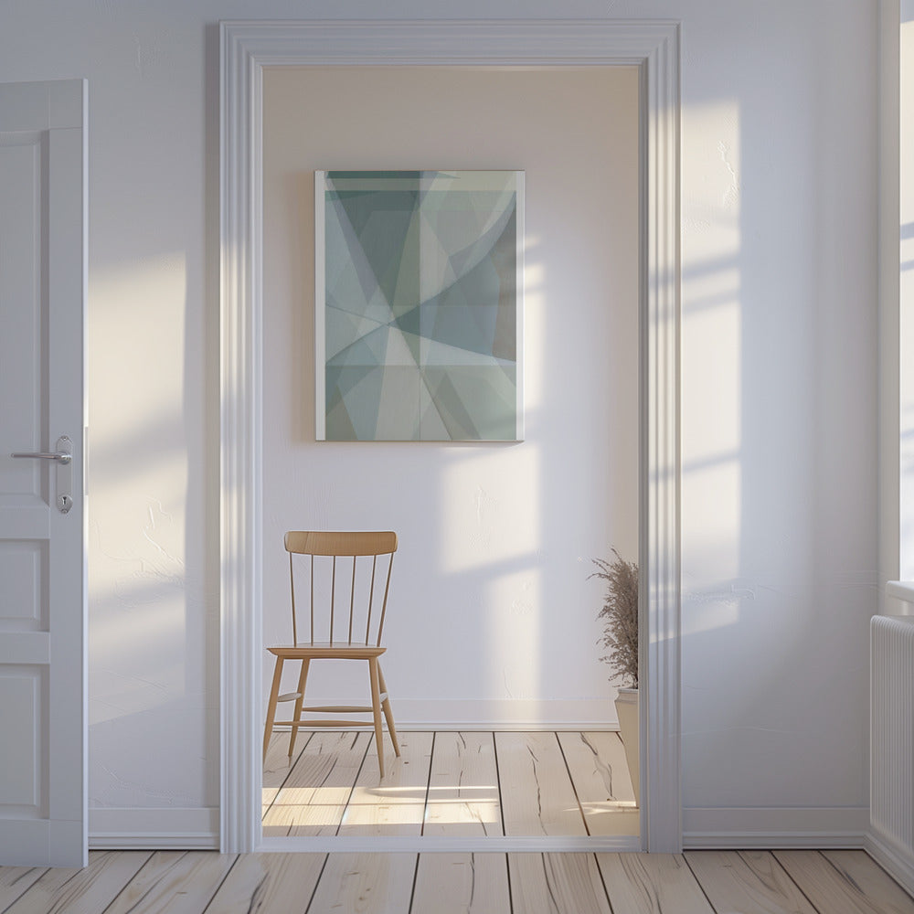 Soft Pastel Shades Forming Geometric Shapes | Canvas