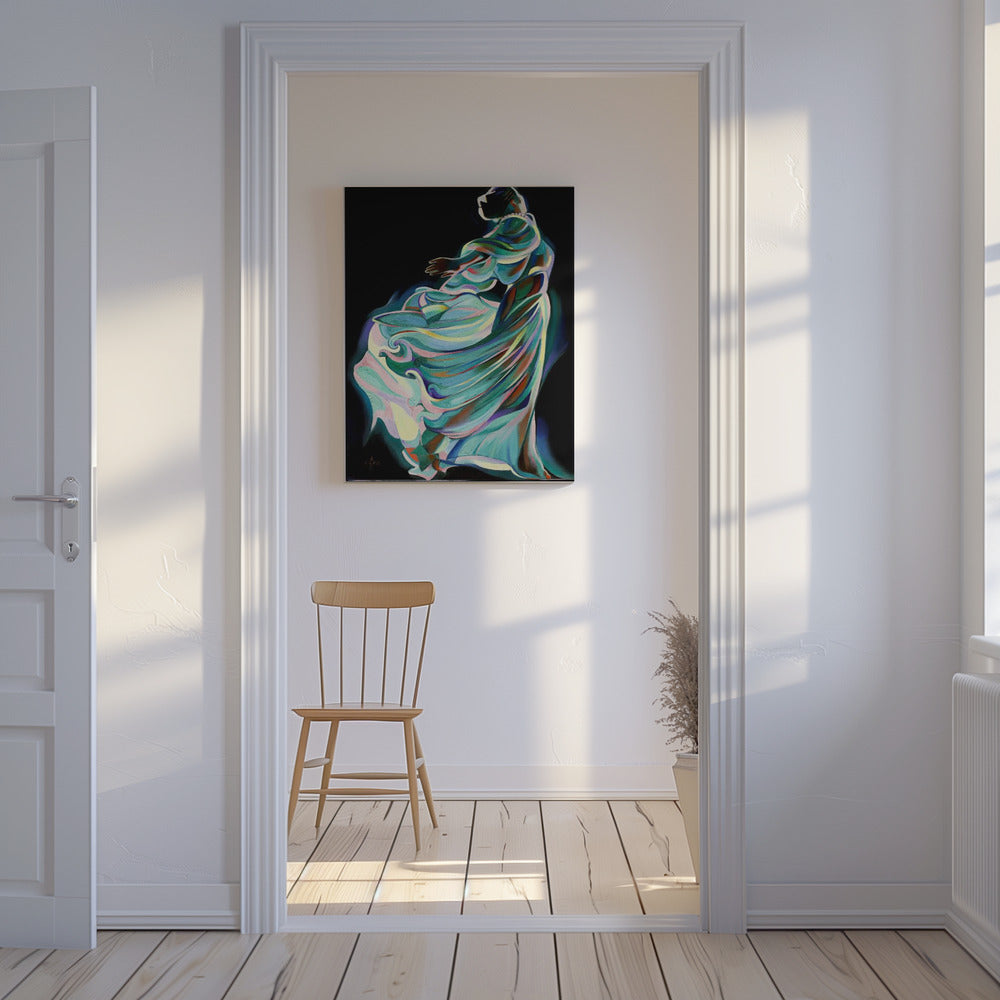Abstract Depiction Of A Dancer In Motion | Canvas