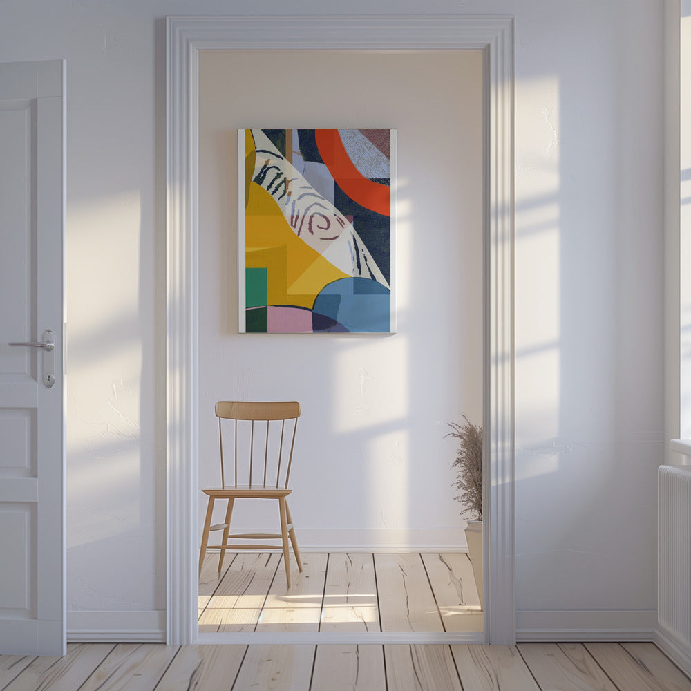 Vibrant Composition Of Geometric Shapes | Canvas