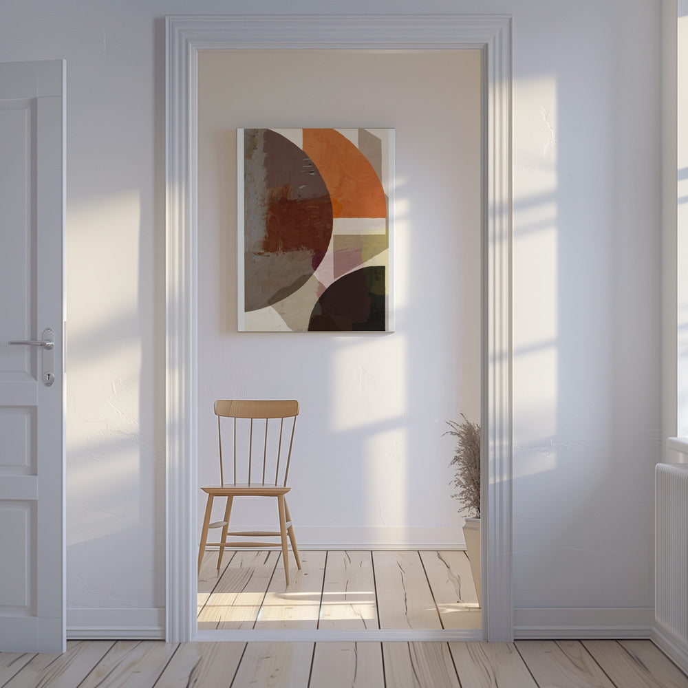 Bold Geometric Shapes And Earthy Tones | Canvas