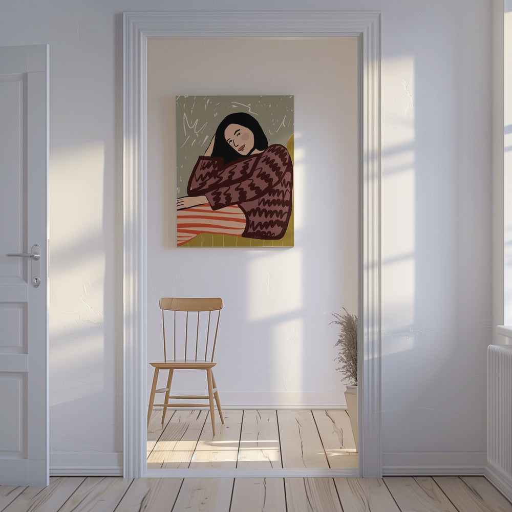 Lady SITTING | Canvas