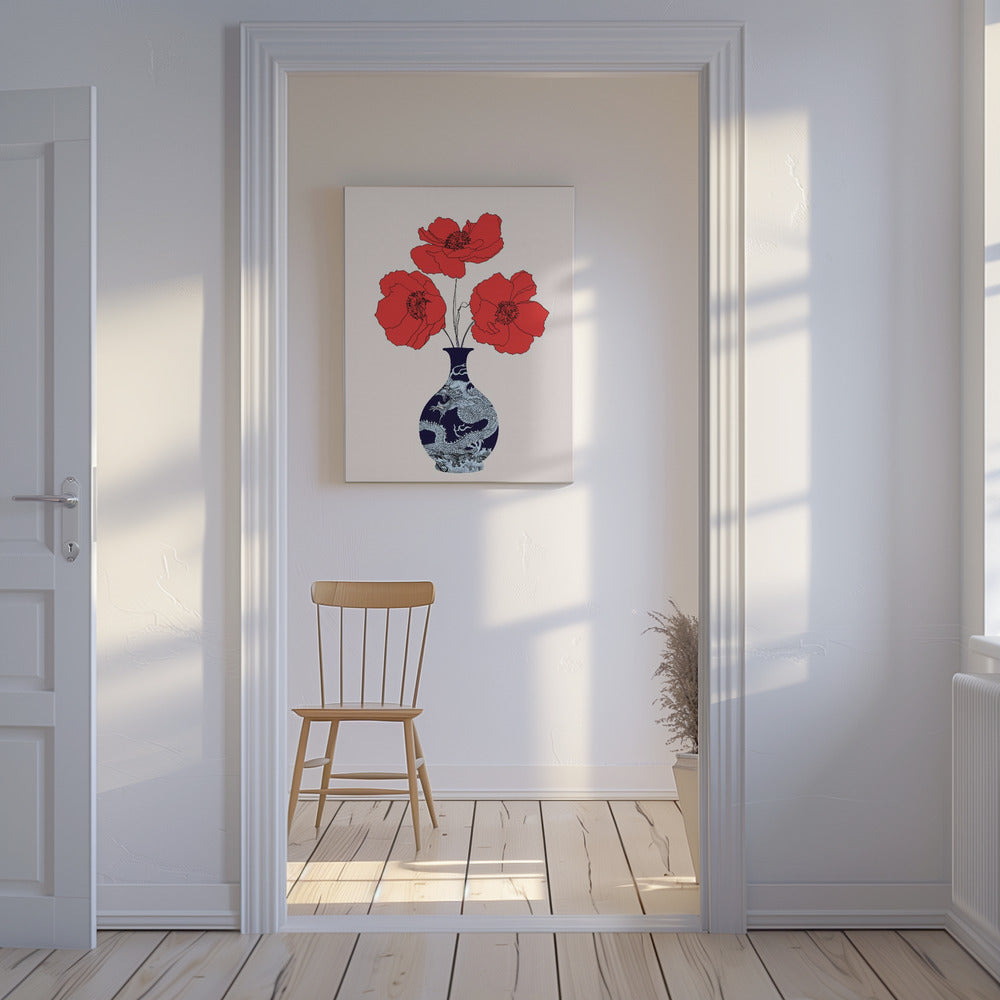 Three Poppies | Canvas