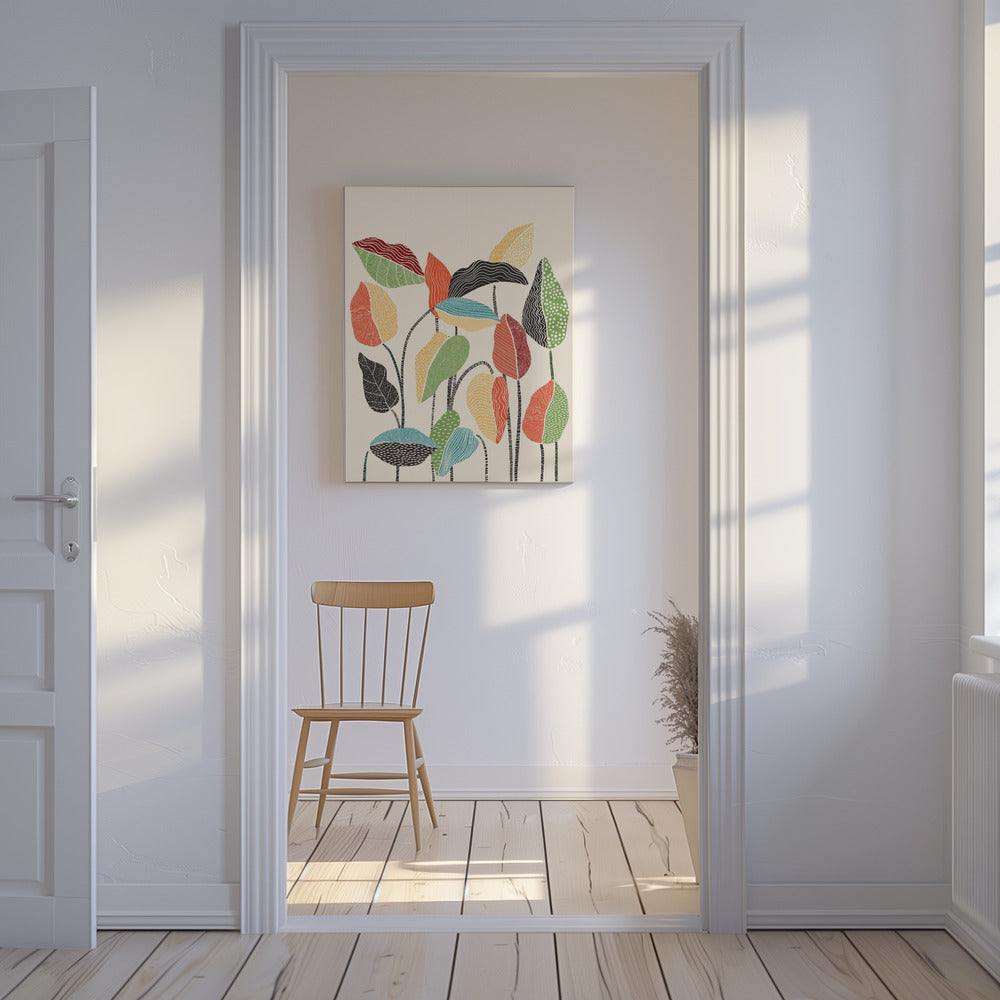 Happy Leaves | Canvas