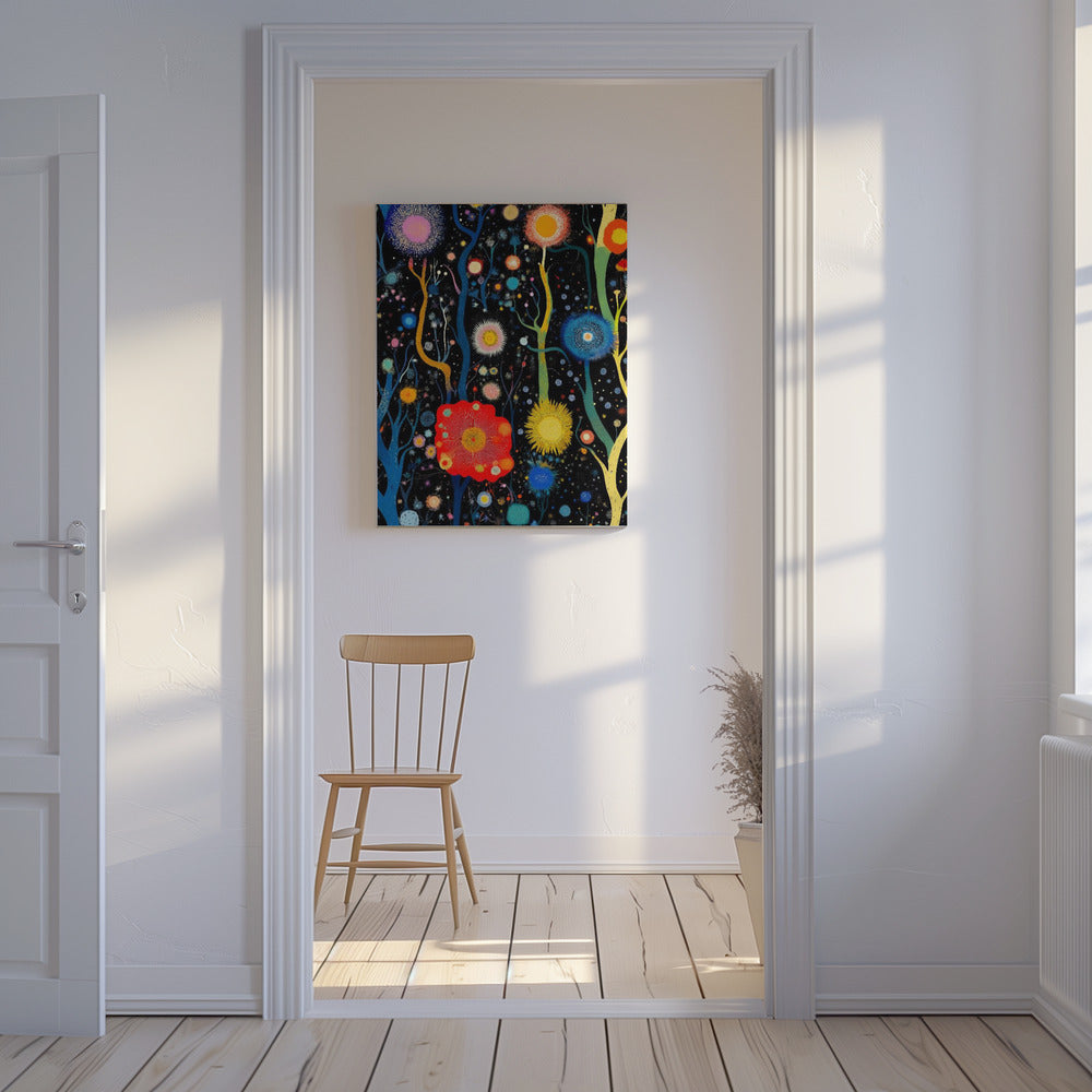 Vibrant Celestial Garden | Canvas