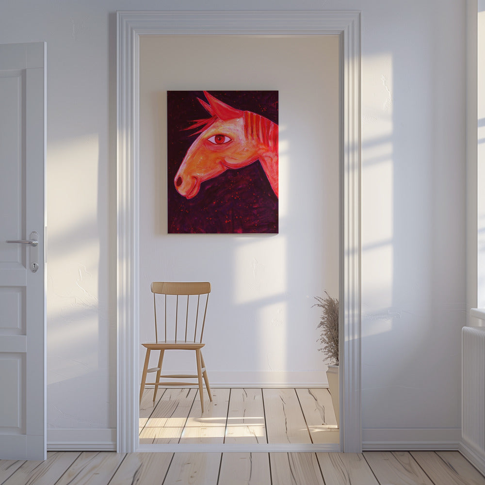 Dreaming of Horses Red | Canvas