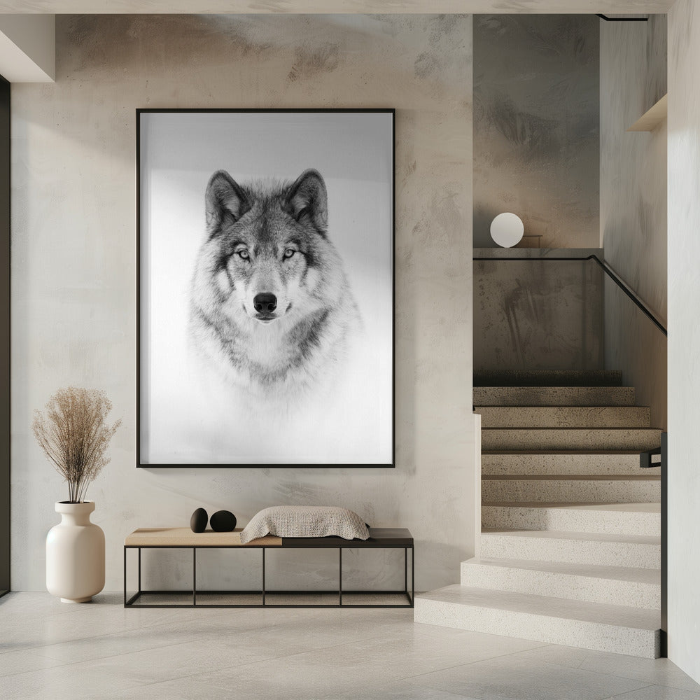 Portrait of a Timber Wolf | Poster