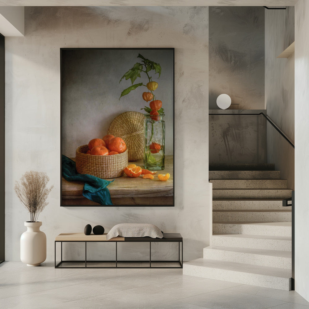 Still life with Clementines | Poster