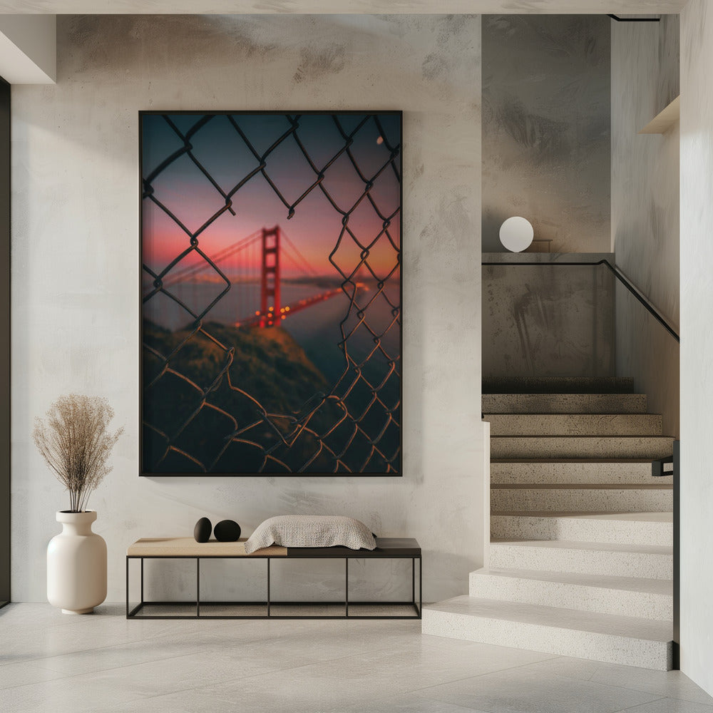 Golden Gate Caged | Poster