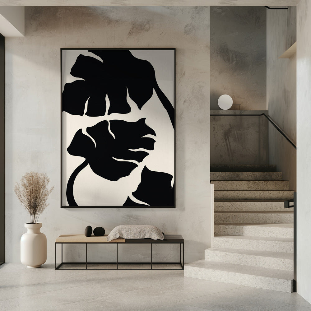 Monstera Black | Poster