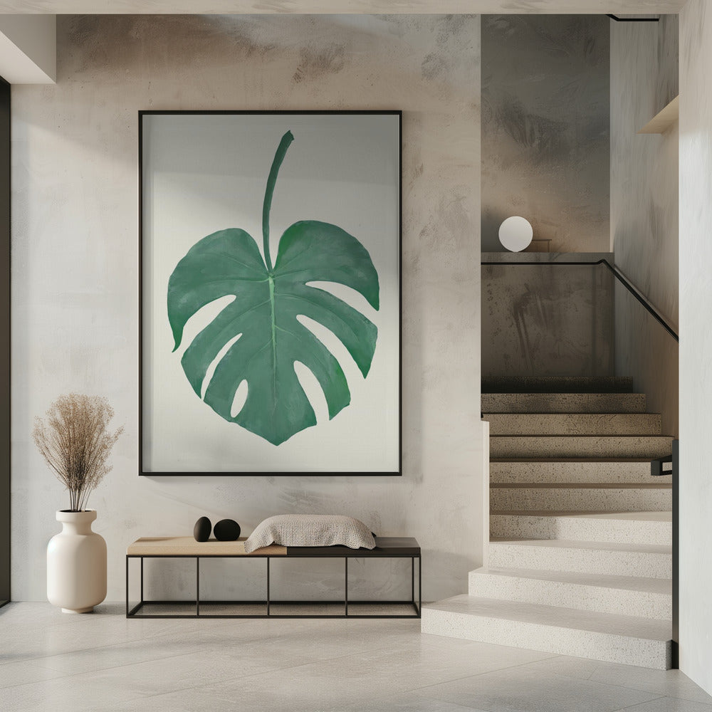 Monstera Aqua 05 | Poster