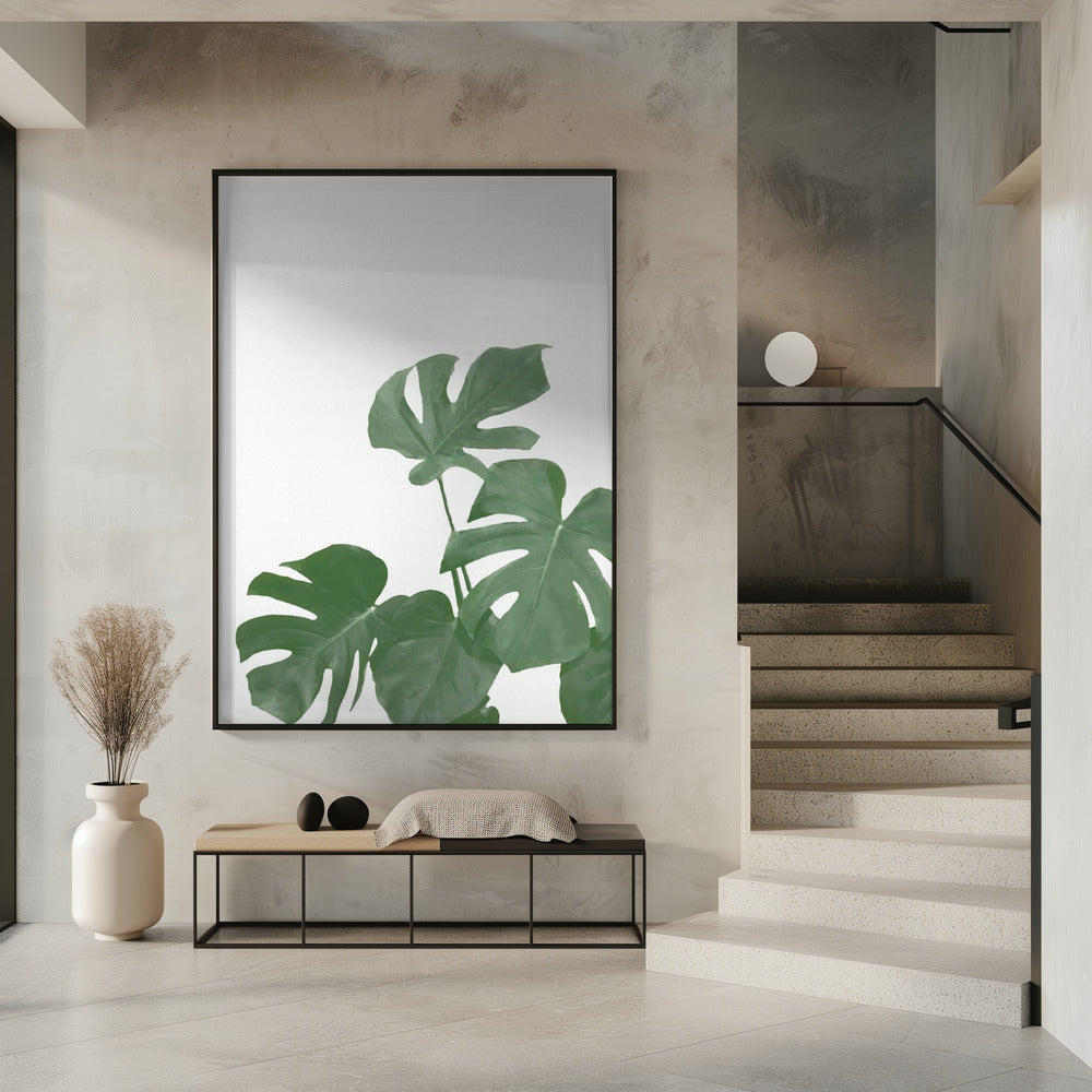 Monstera Aqua 04 | Poster