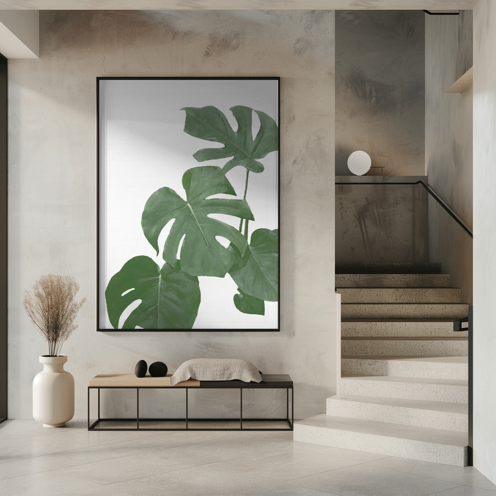 Monstera Aqua 03 | Poster