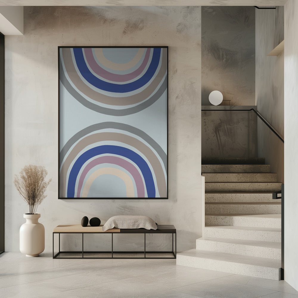 Double Rainbow Blue | Poster