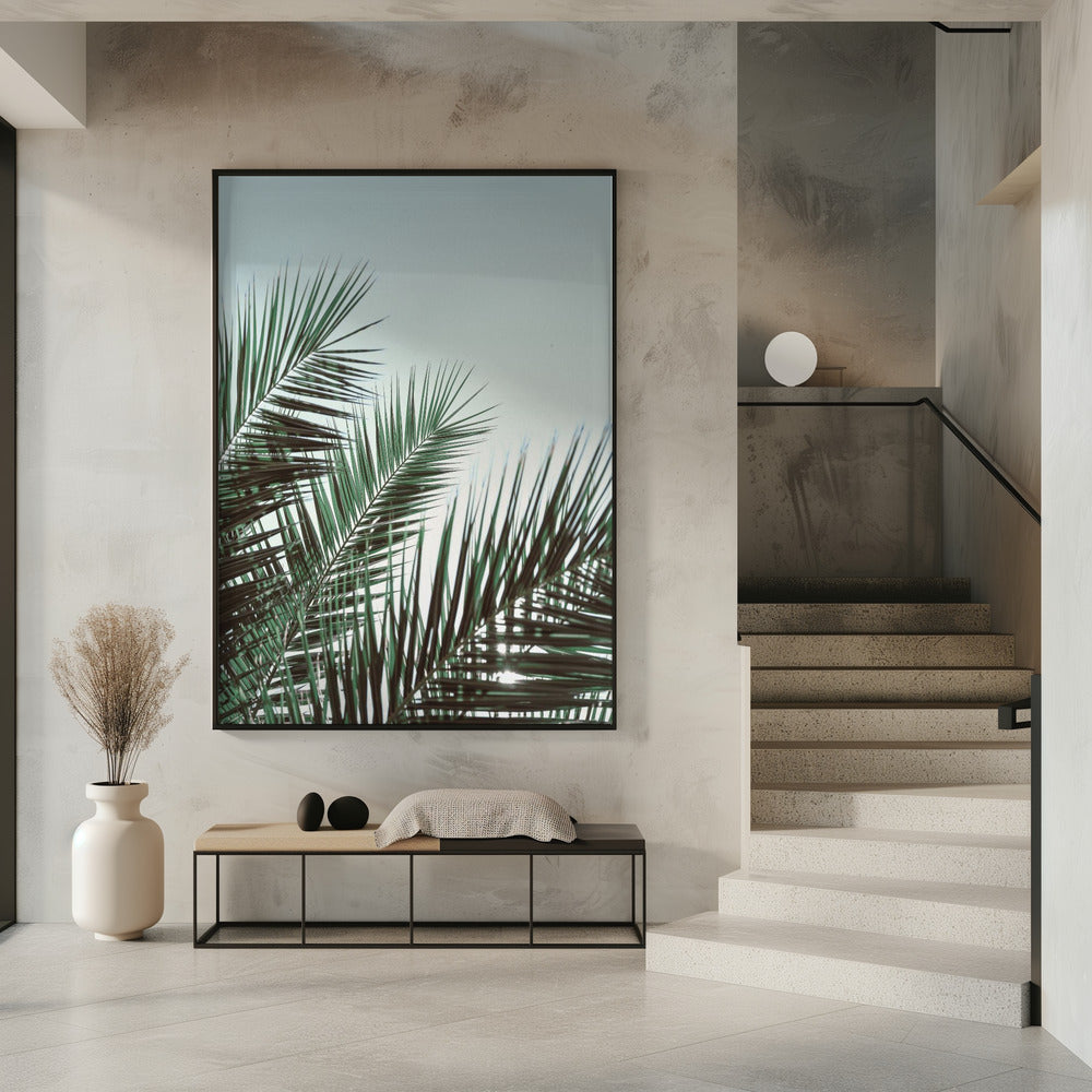 Palm leaves, sky_1 | Poster
