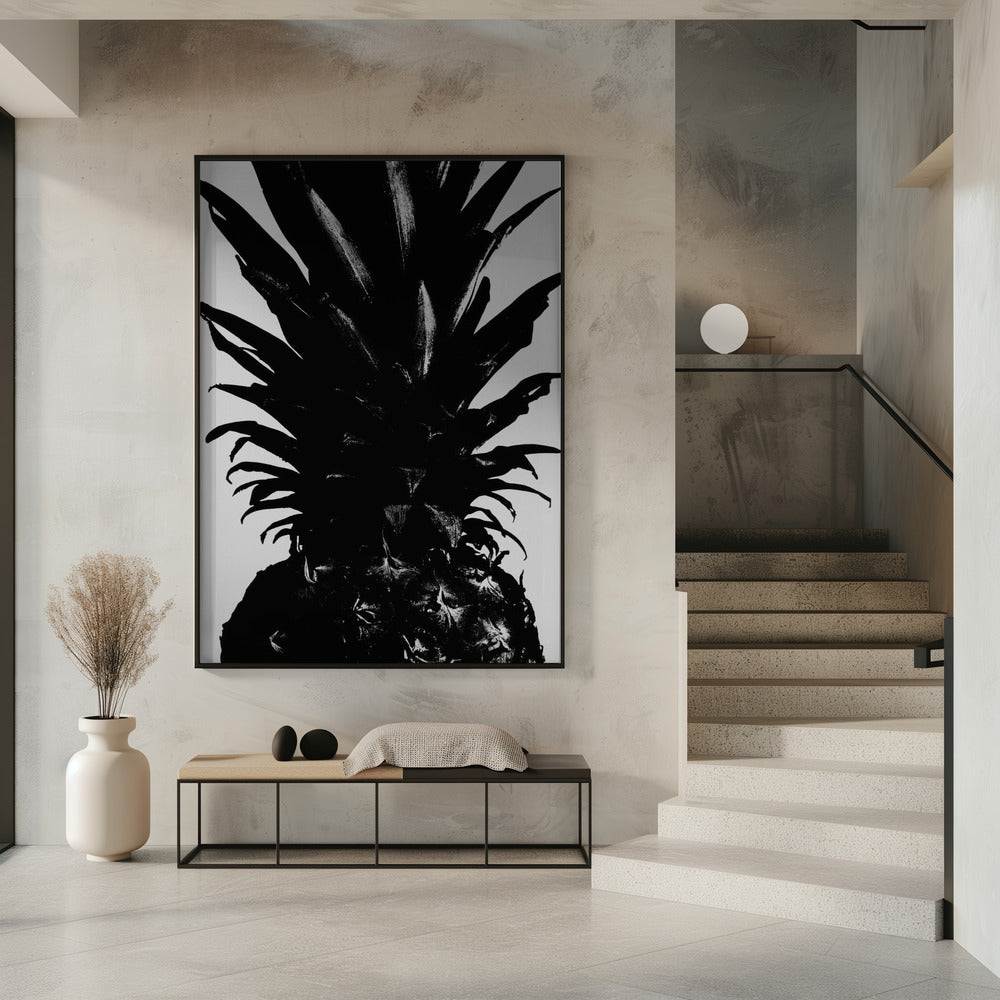 Pineapple bw | Poster