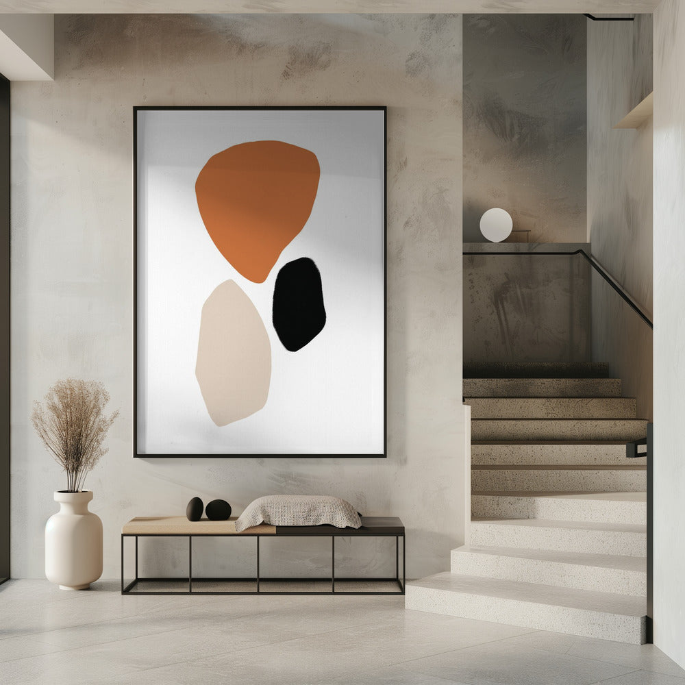 Organic Shapes in Earthy Tones | Poster
