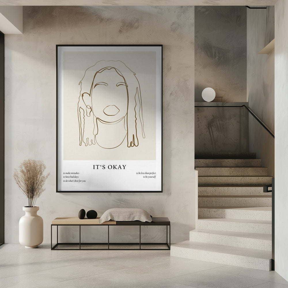 Woman line portrait | Poster