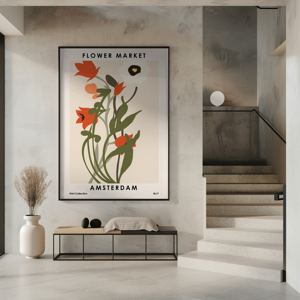 Flower Market Amsterdam | Poster