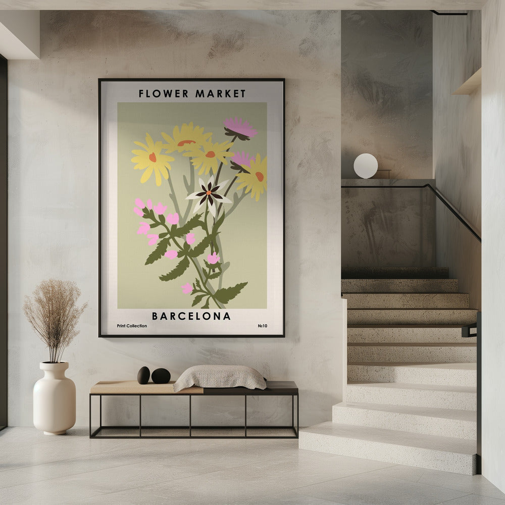Flower Market Barcelona | Poster