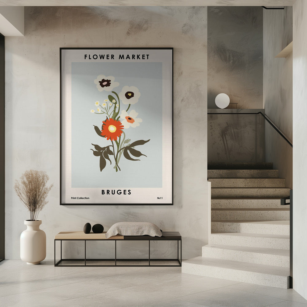 Flower Market Bruges | Poster