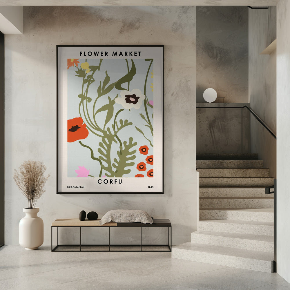 Flower Market Corfu | Poster
