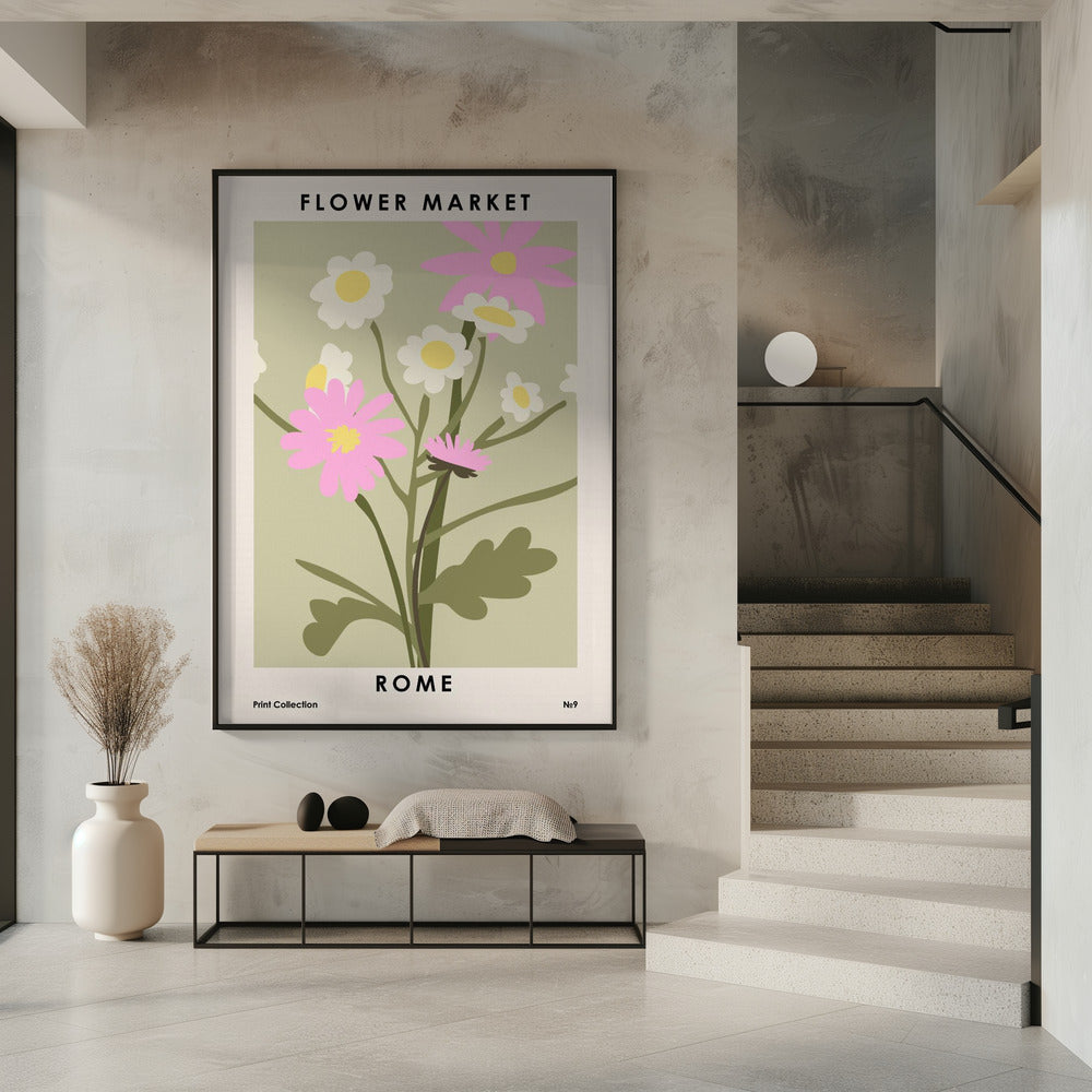 Flower Market Rome | Poster