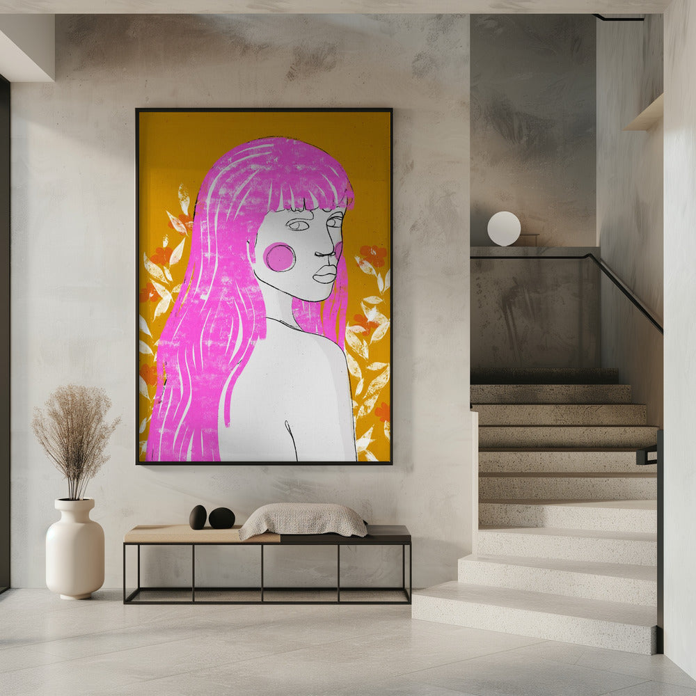 Pink Whisper Gaze | Poster