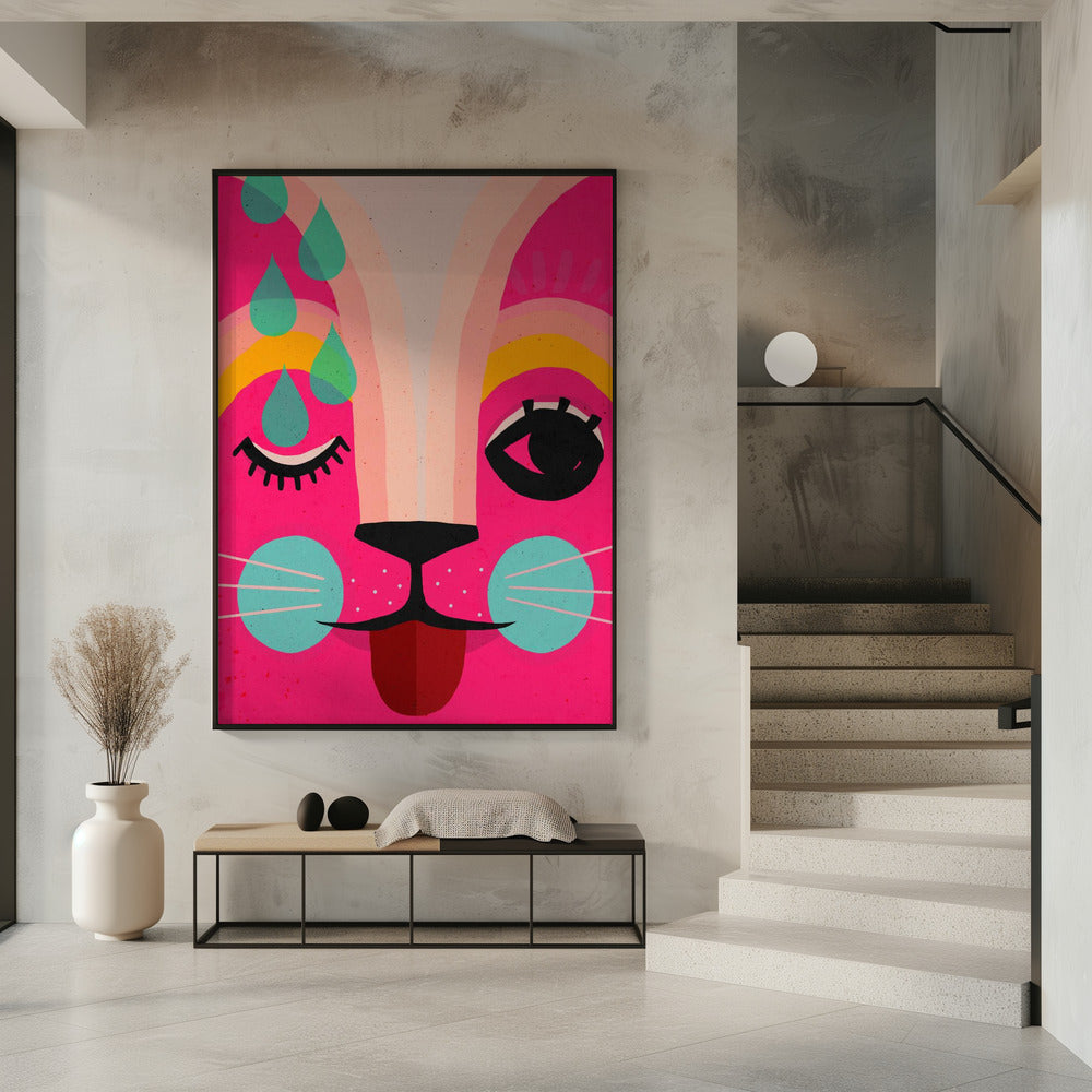 Vibrant Feline Dreams | Poster