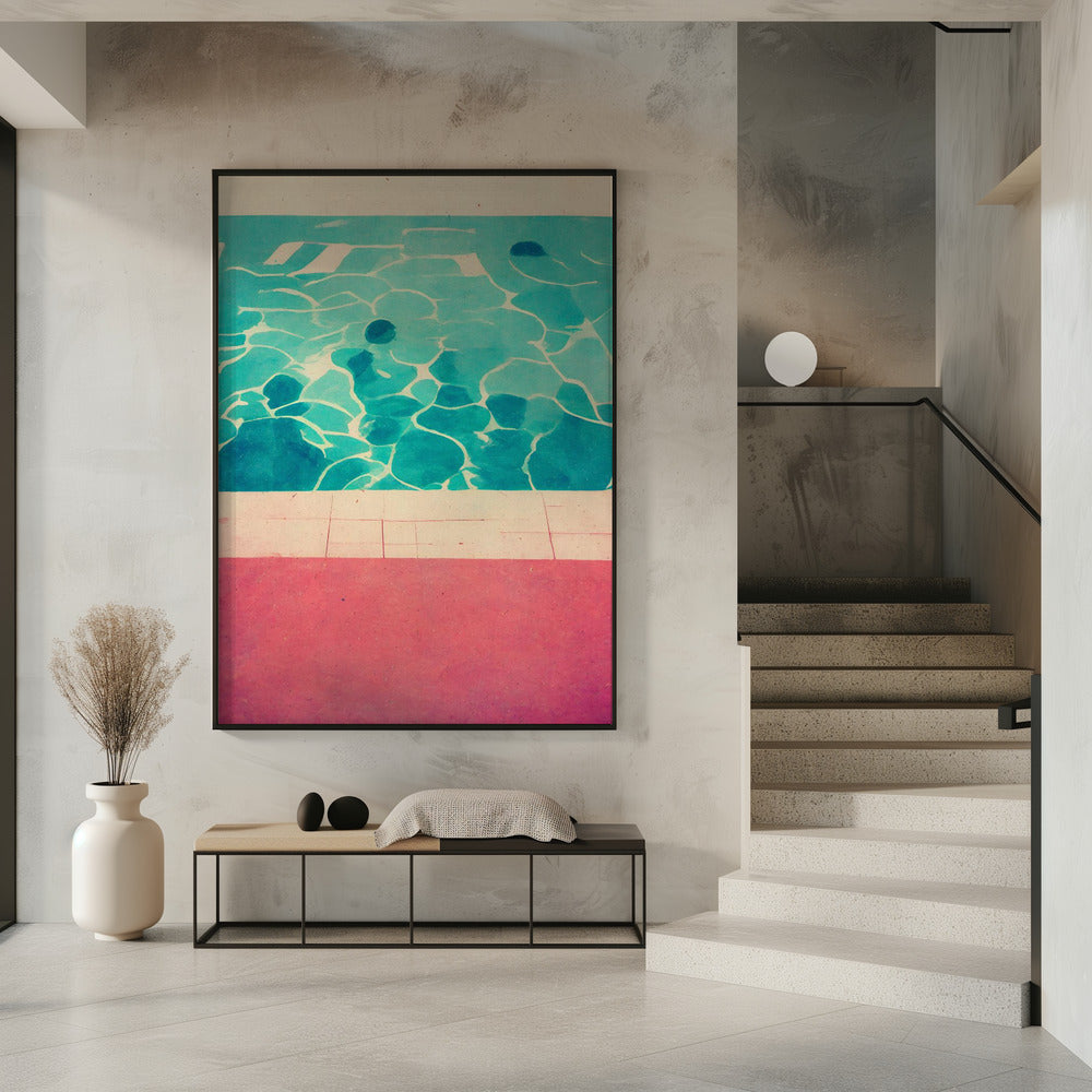 Serene Poolside | Poster