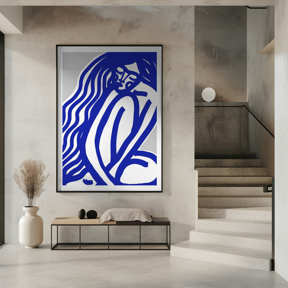 Blue Contours | Poster