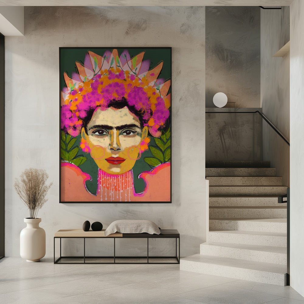 Vibrant Floral Crown | Poster
