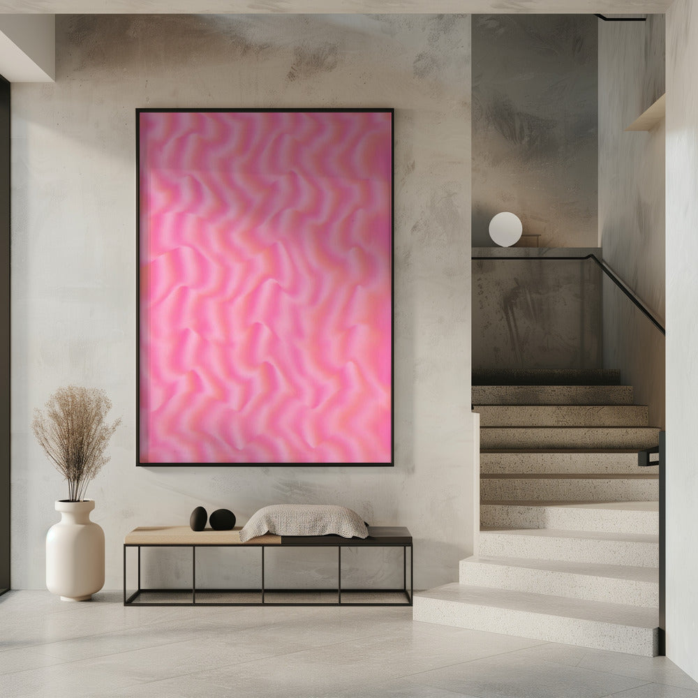Rippling Pink Waves | Poster