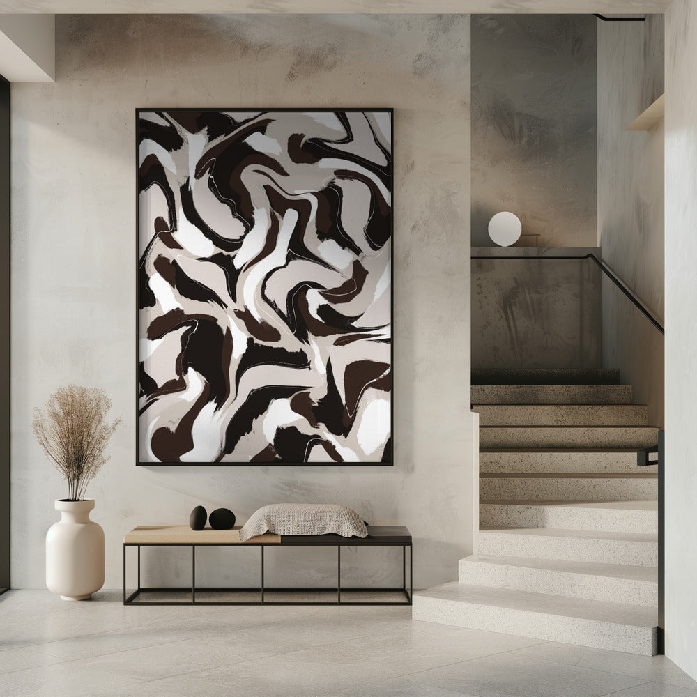 Swirling Earth Tones | Poster