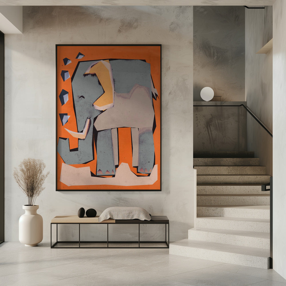 Geometric Elephant | Poster