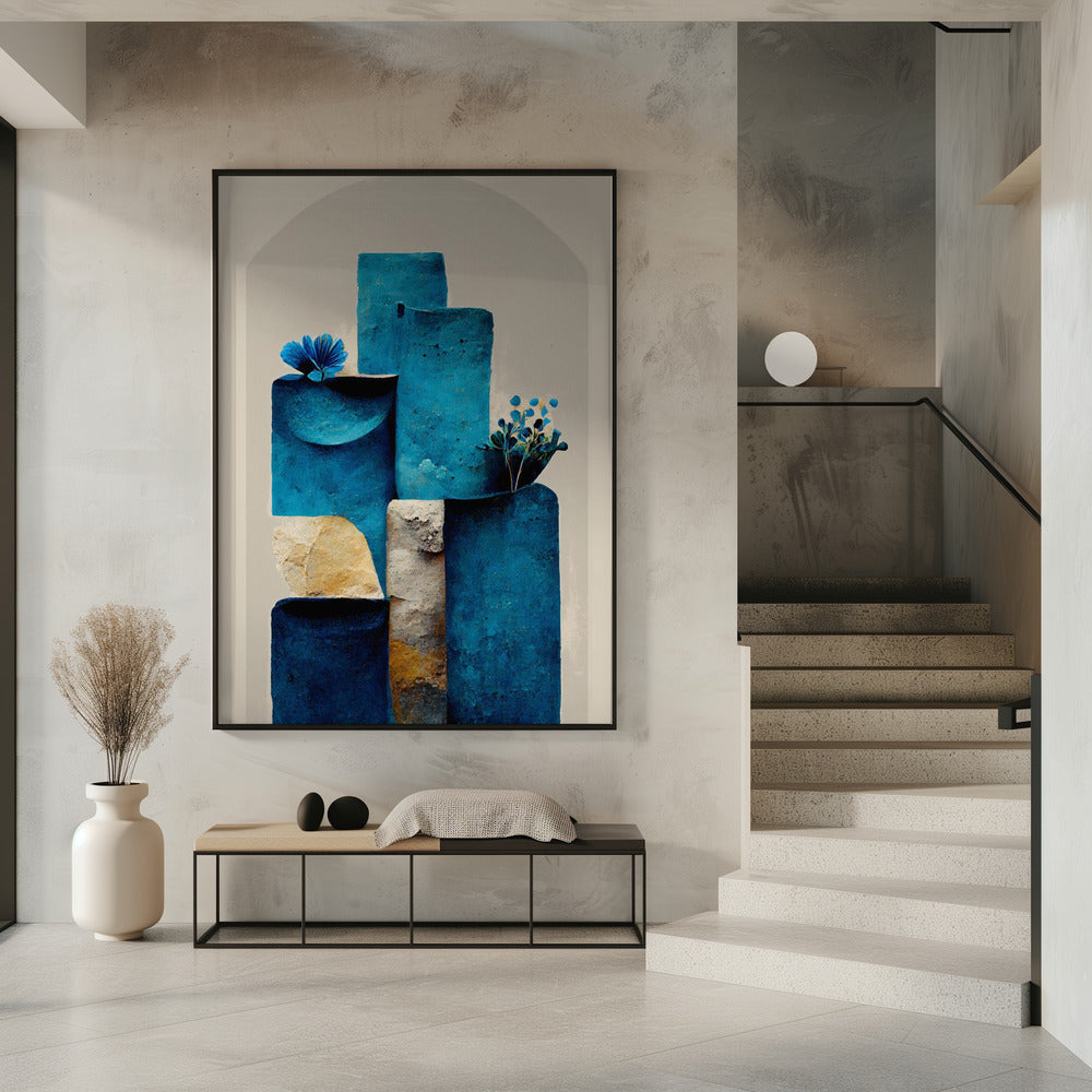 Blue Elements Rise | Poster