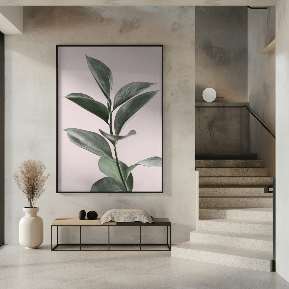 Foliage on Pink | Poster