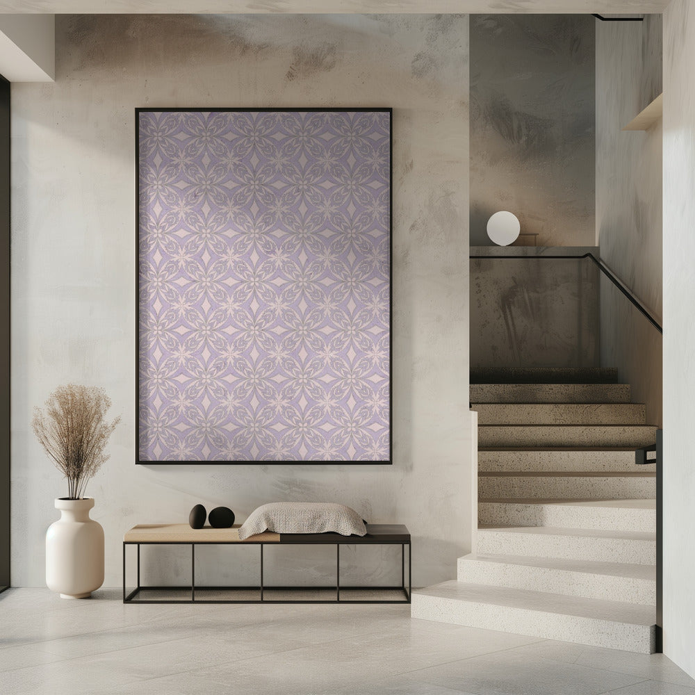 Lavender Blossom Tessellation | Poster