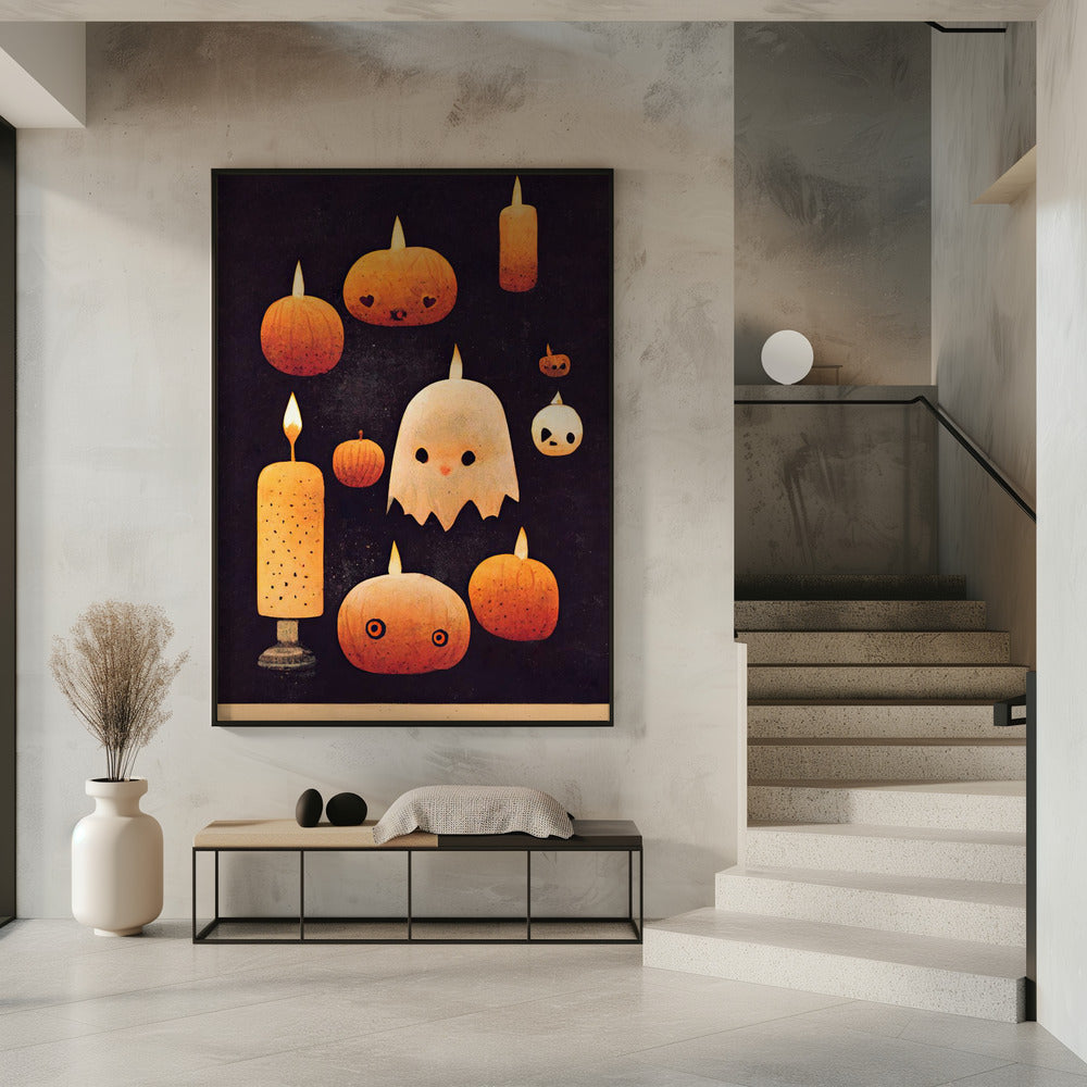 Haunted Pumpkin Glow | Poster