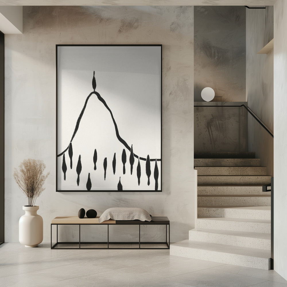 Minimal Line Landscape #2 | Poster